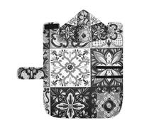 Poeticcity Soft Pet Towel Coat for Dogs Cats, Bath Robe Absorbent Bathrobewith Hood Adjustable Collar & Belly Strap, S Mexican Talavera Ceramic Tile Ethnic Folk Ornament Italian