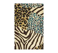 Poeticcity Tiger Print Zebra Skin Leopard Texture Animal Skin Background 1 Pack Polyester Kitchen Dish Towel, Hand Bar Tea Towels with Hanging Loop, Hemmed NapkinTowel Dishtowels Waffle Dishcloths