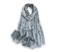 PoeticEHome 100% Mulberry Silk Long Scarf - Women's Oversized Oblong Shawl Wrap for Head, Neck, and Hair, Elegant Gift Packaging