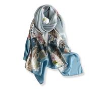 PoeticEHome 100% Mulberry Silk Long Scarf - Women's Oversized Oblong Shawl Wrap for Head, Neck, and Hair, Elegant Gift Packaging