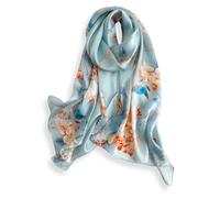 PoeticEHome 100% Mulberry Silk Long Scarf - Women's Oversized Oblong Shawl Wrap for Head, Neck, and Hair, Elegant Gift Packaging