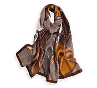 PoeticEHome 100% Mulberry Silk Long Scarf - Women's Oversized Oblong Shawl Wrap for Head, Neck, and Hair, Elegant Gift Packaging