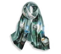 PoeticEHome 100% Mulberry Silk Long Scarf - Women's Oversized Oblong Shawl Wrap for Head, Neck, and Hair, Elegant Gift Packaging