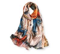 PoeticEHome 100% Mulberry Silk Long Scarf - Women's Oversized Oblong Shawl Wrap for Head, Neck, and Hair, Elegant Gift Packaging