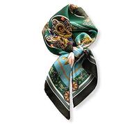 PoeticEHome 100% Pure Mulberry Silk Neck Scarf 27"x27" Women Square Neckerchief Headscarf Gift Packed