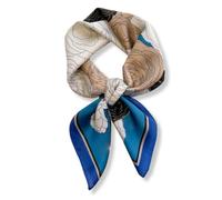 PoeticEHome 100% Pure Mulberry Silk Neck Scarf 27"x27" Women Square Neckerchief Headscarf Gift Packed