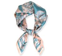 PoeticEHome 100% Pure Mulberry Silk Neck Scarf 27"x27" Women Square Neckerchief Headscarf Gift Packed