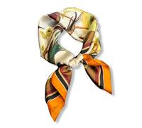 PoeticEHome 100% Pure Mulberry Silk Neck Scarf 27"x27" Women Square Neckerchief Headscarf Gift Packed