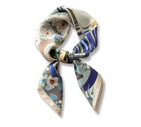 PoeticEHome 100% Pure Mulberry Silk Neck Scarf 27"x27" Women Square Neckerchief Headscarf Gift Packed