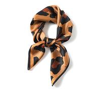 PoeticEHome 100% Pure Mulberry Silk Neck Scarf 27"x27" Women Square Neckerchief Headscarf Gift Packed