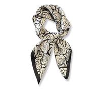PoeticEHome 100% Pure Mulberry Silk Neck Scarf 27"x27" Women Square Neckerchief Headscarf Gift Packed