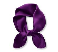PoeticEHome 100% Pure Mulberry Silk Square Scarf 66x66 cm - Solid Colour Lightweight Hair Head Neck Scarf For Women, Gift Wrapped