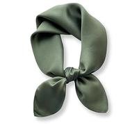 PoeticEHome 100% Pure Mulberry Silk Square Scarf 66x66 cm - Solid Colour Lightweight Hair Head Neck Scarf For Women, Gift Wrapped