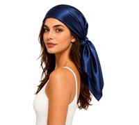 PoeticEHome 6A Grade Mulberry Silk Square Head Scarf 90x90cm - Solid Colour Anti-Frizz Sleeping Hair Wrap, Protective Hair Bandana, Gift Boxed