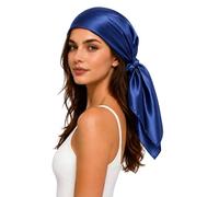 PoeticEHome 6A Grade Mulberry Silk Square Head Scarf 90x90cm - Solid Colour Anti-Frizz Sleeping Hair Wrap, Protective Hair Bandana, Gift Boxed