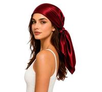 PoeticEHome 6A Grade Mulberry Silk Square Head Scarf 90x90cm - Solid Colour Anti-Frizz Sleeping Hair Wrap, Protective Hair Bandana, Gift Boxed