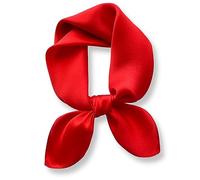 PoeticEHome Solid Colour 100% Pure Mulberry Silk Scarf - Lightweight 27 Inch Square Plain Scarf for Women, Gift Wrapped