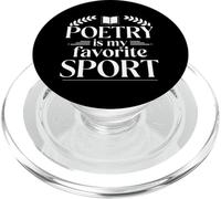 Poetry Is My Favorite Sport Funny Poet Quote PopSockets PopGrip for MagSafe