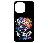 Poetry Is My Therapy Artistic Quote Case for iPhone 14 Pro Max