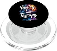 Poetry Is My Therapy Artistic Quote PopSockets PopGrip for MagSafe