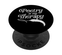 Poetry Is My Therapy Poet Writer Mental Health PopSockets Adhesive PopGrip