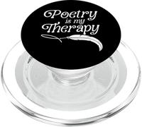 Poetry Is My Therapy Poet Writer Mental Health PopSockets PopGrip for MagSafe