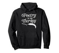 Poetry Is My Therapy Poet Writer Mental Health Pullover Hoodie