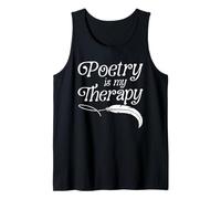 Poetry is My Therapy Poet Writer Mental Health Tank Top