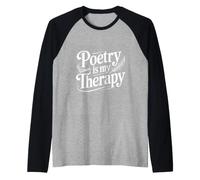 Poetry is My Therapy Raglan Baseball Tee