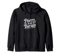 Poetry Is My Therapy Zip Hoodie