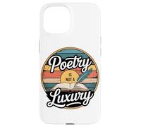 Poetry Is Not A Luxury Retro Sunset Case for iPhone 15