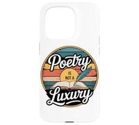 Poetry Is Not A Luxury Retro Sunset Case for iPhone 15 Pro