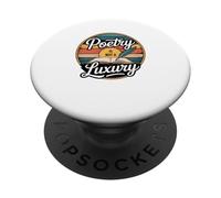 Poetry Is Not A Luxury Retro Sunset PopSockets Adhesive PopGrip