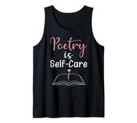 Poetry is Self Care Mental Health and Healing Verse Tank Top