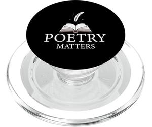 Poetry Matters Book Quill Poet Aesthetic PopSockets PopGrip for MagSafe