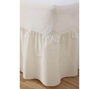 Charlotte Thomas Poetry Plain Dye King Size Polycotton Fitted Valance in Ivory