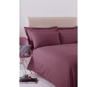 Poetry Plain Dyed Duvet Cover Set Martex Aubergine Single