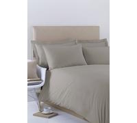 Poetry Plain Dyed Duvet Cover Set Martex Dark Grey Single