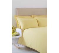 Poetry Plain Dyed Duvet Cover Set Martex Lemon Double