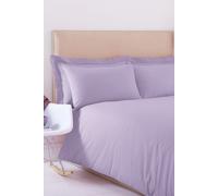 Charlotte Thomas Poetry Plain Dye Double Size Polycotton Duvet Cover Set in Lilac