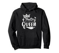 Poetry Queen Poet Writer Crown Poetry Lover Funny Quote Pullover Hoodie