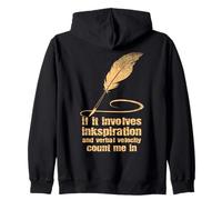 Poetry Slam If It Involves Inkspiration Slam Poetry Zip Hoodie