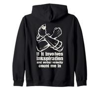 Poetry Slam If It Involves Inkspiration Slam Poetry Zip Hoodie