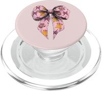Poetry Slam Poet Girl Mom Pink Coquette Bow PopSockets PopGrip for MagSafe