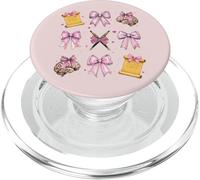 Poetry Slam Poet Girl Mom Pink Coquette Bow PopSockets PopGrip for MagSafe