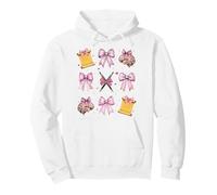 Poetry Slam Poet Girl Mom Pink Coquette Bow Pullover Hoodie