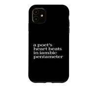 Poetry Speaks From the Heart for Verse and Style Lovers Case for iPhone 11