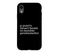 Poetry Speaks From the Heart for Verse and Style Lovers Case for iPhone XR