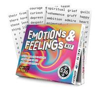 Poetry Tiles - 536 Emotion and Feeling Word Magnets for Refrigerator Stories and Poems - Fun Themed Magnetic Words for Joy, Happiness, and Self Expression for Adults and Kids