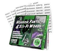 Poetry Tiles - Horror, Fantasy, SciFi Themed Word Magnets for Fridge - 536 Fridge Word Magnets Geek Gift Kit for Refrigerator Poems & Stories - .375" Tall Tiles - Spooky Gifts for Kids & Adults